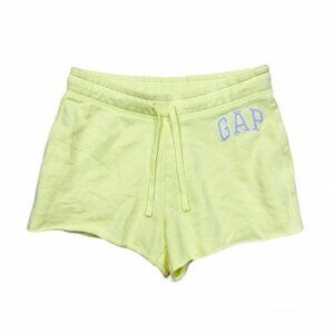 Gap Y2K Baby Yellow Shorts Lounge Soft Comfy Pastel Size Small Elastic Waistband
